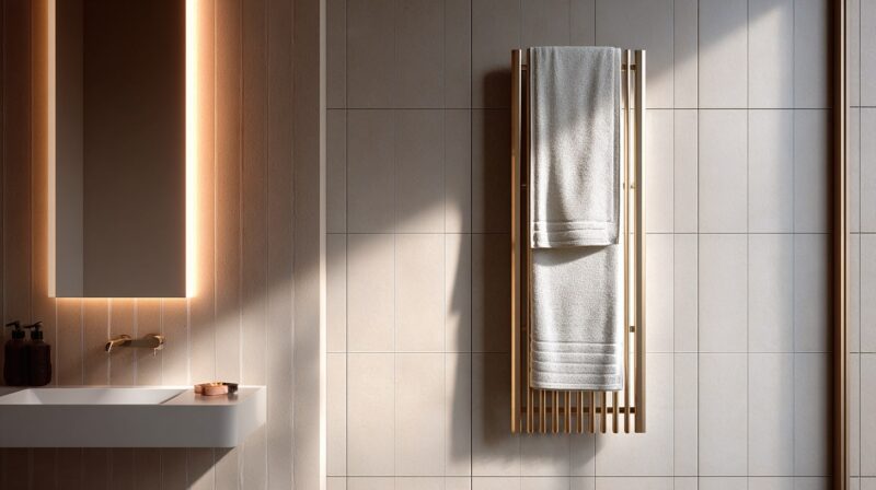 Električni sušač peškira u kupatilu